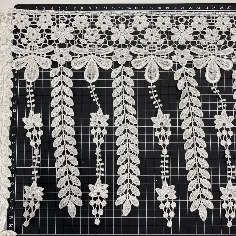 Wholesale High Quality Colorful Embroidery Lace Trimmingmesh Lace