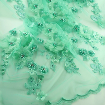 2020 New Beautiful Popular Wholesale Embroidery Sequin Lace Fabric Mesh